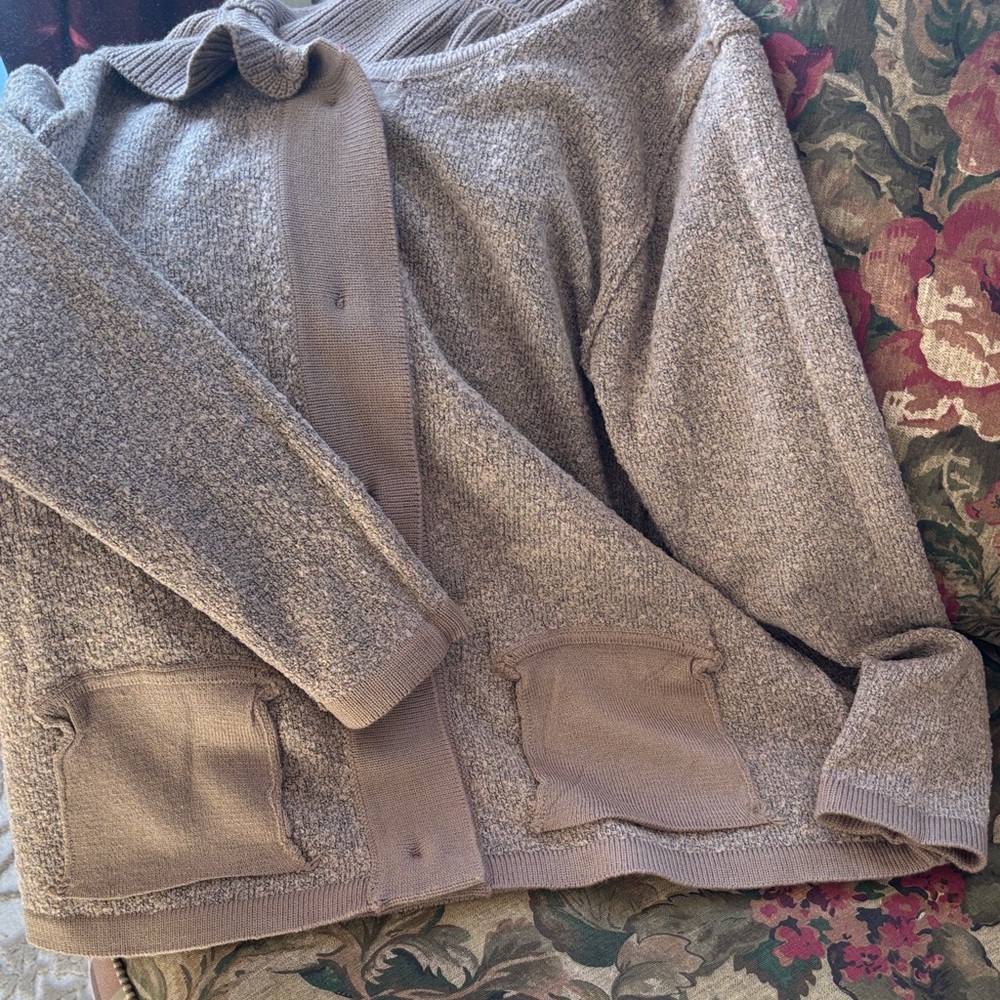 Jenny Women's‎ Taupe Knit Cardigan/Jacket🤎Size Medium - Picture 8 of 10